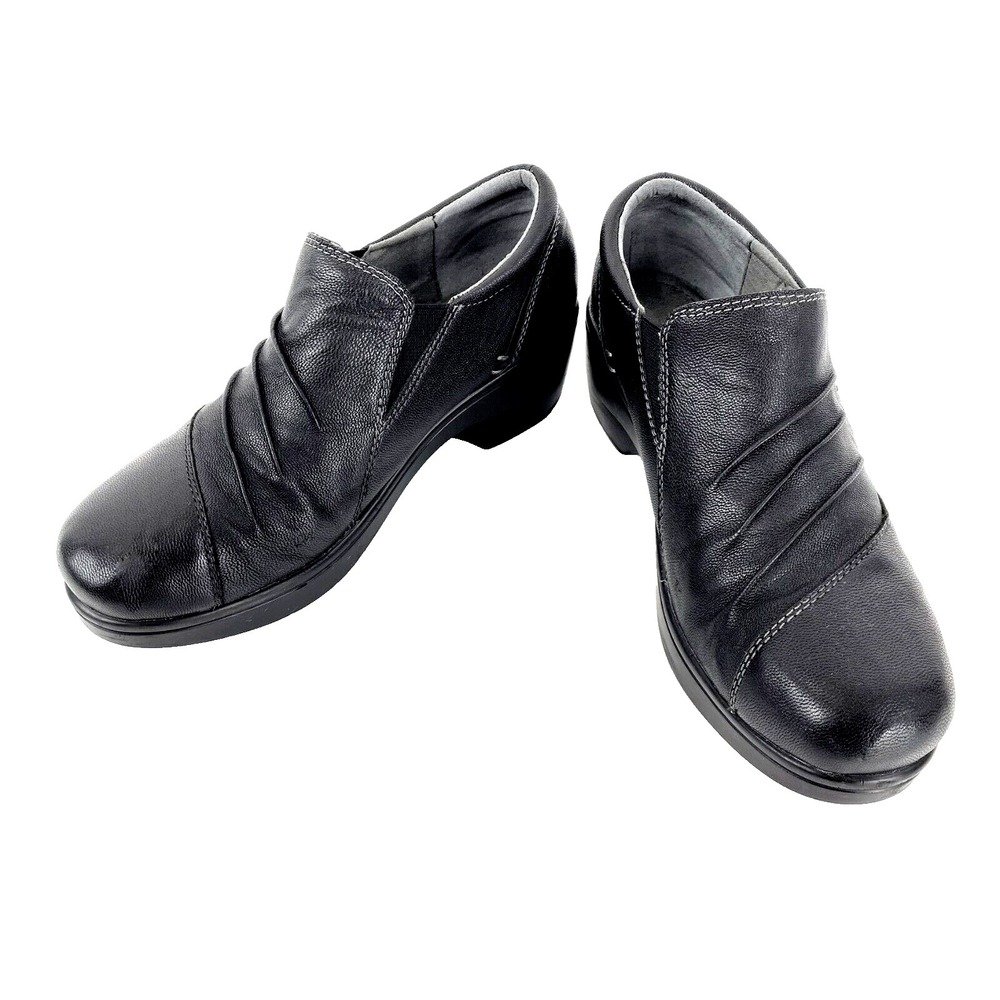 Biza Leather Clogs Womens 9.5 Comfort Flats 41 Slip On Casual Shoes Professional